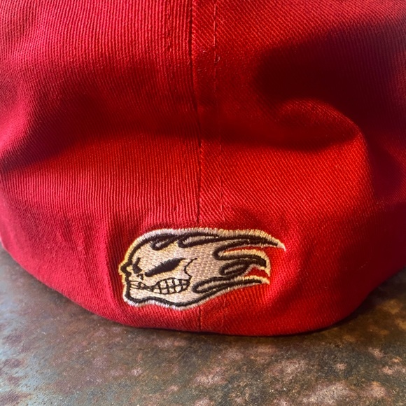 No Fear Mastercraft Red FlexFit Ball Cap with Bold Embroidery Logo. Size L/XL - Picture 4 of 10